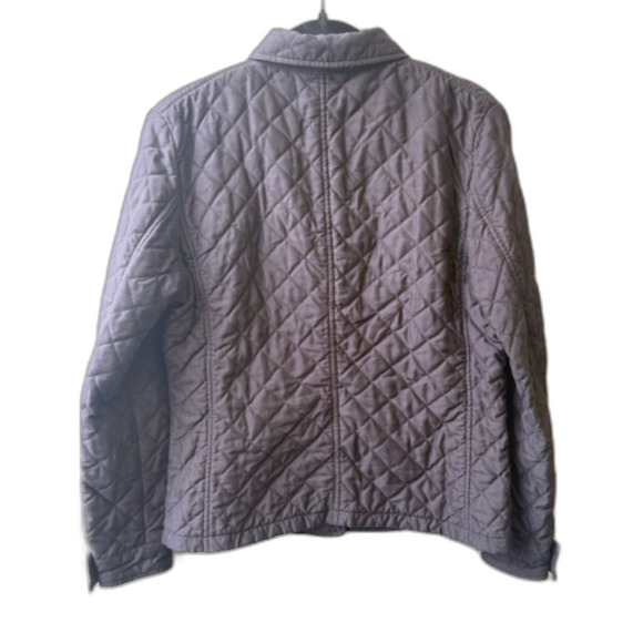 Ralph Lauren Quilted Barn Jacket Charcoal Dark Navy/Black Med Preppy Equestrian - Picture 3 of 7